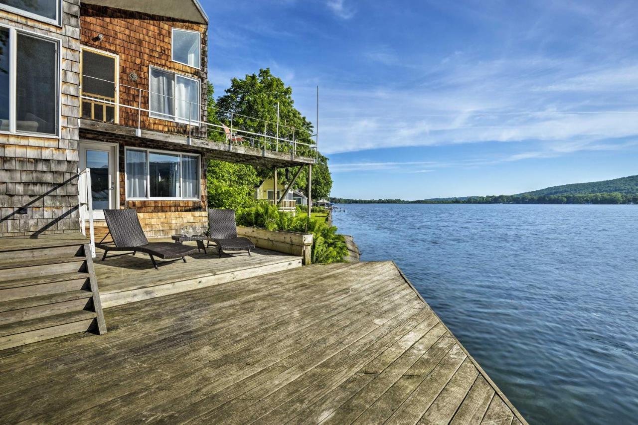 Waterfront Deruyter Home With Private Dock! New Woodstock المظهر الخارجي الصورة